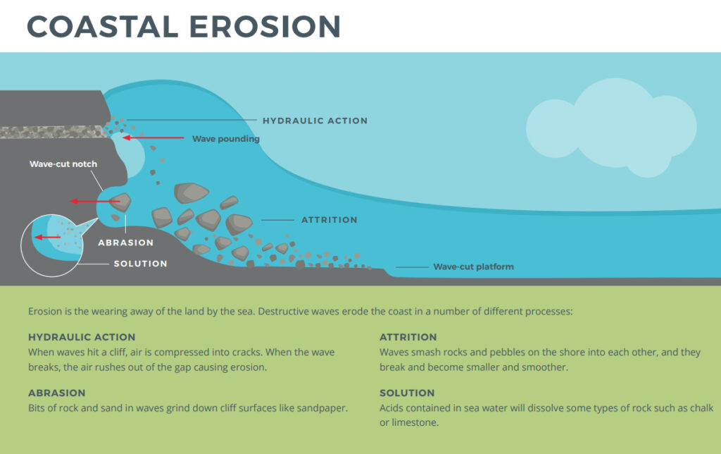 Coastal Erosion Infographic by NST - Surf Economics