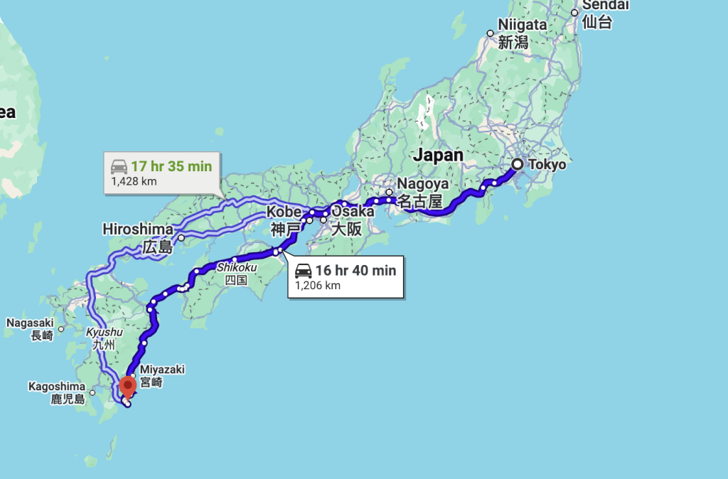 Driving from Tokyo to Miyazaki - Guide To Japan Surf Trip