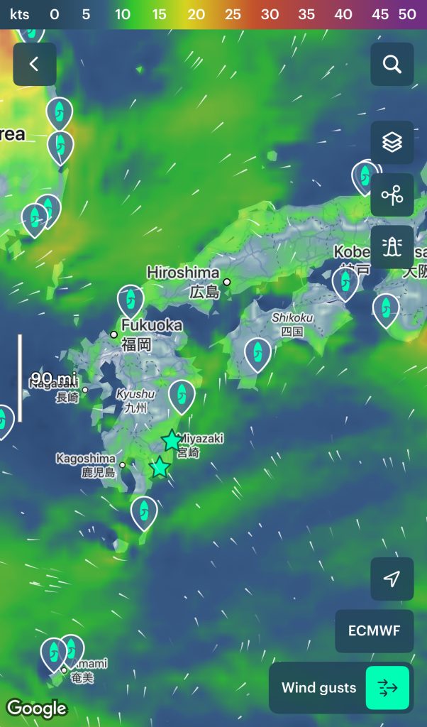 Windy App - Surf Forecasting Japan