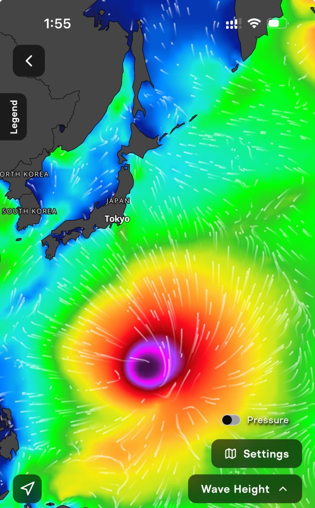 surfline wave height map - surf forecasting japan